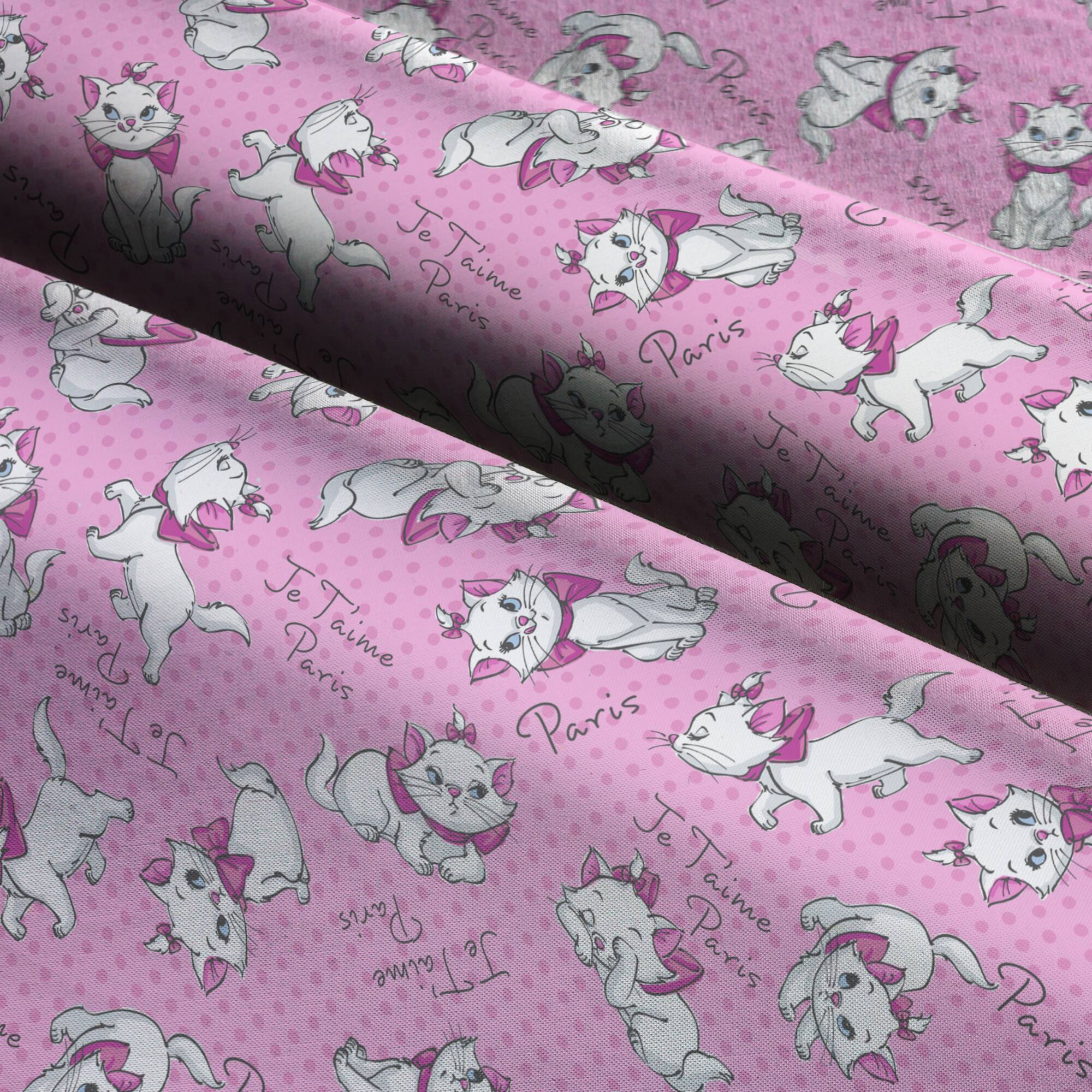 Disney® Marie Amie Je'taime Paris Cotton Fabric